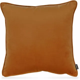H.O.C.K. Nobile Samt Dekokissen 50 x 50 cm Orange