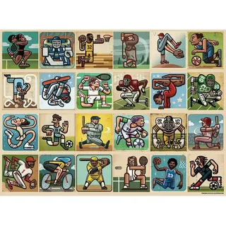 RAVENSBURGER Puzzle Amazing Athletes XXL 300 Teile