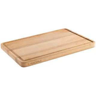 henckels by zwilling Cutting Board Schneidbrett aus Holz, 40 x 27,5 x 2,5 cm, Saftrille, beidseitig nutzbar