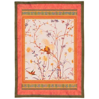 BASSETTI Plaid 135 x 190 cm Beige/Orange