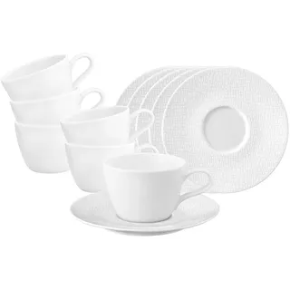 SELTMANN WEIDEN Kaffeetasse mit Untertasse 0,24 l Weiß 6 St.
