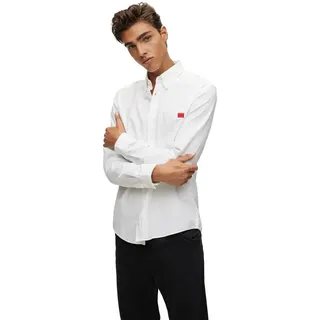 Hugo Evito 10206255 04 Langarmhemd - Open White - 42