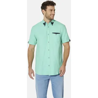 Langarmhemd BABISTA "Kurzarmhemd STEFZITE", Herren, Gr. 4XL, weit, grün (mint), Obermaterial: 100% Baumwolle CO., Hemden Langarmhemd