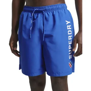 Superdry Code Applque 19inch Badeshorts - Racer Cobalt - S