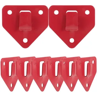 Uonlytech 8 Stück Wandhalterung Feuerlöscher Hakenhalterung Robuste Feuerlöscher-Wandhalterung Für Sichere Befestigung Von Trockenfeuerlöschern Im Haushalt Und Gewerbe