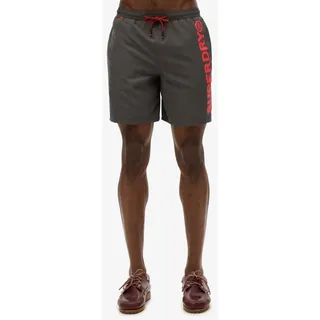 Superdry Sport Graphic 17 ́ ́ Badeshorts - Charcoal - S,