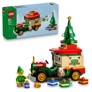 LEGO Lieferwagen des Weihnachtsmanns - Farbenfrohes Spielzeug mit Weihnachtsbaum, Geschenken und Dekorationen - DIY Spielset – Geschenk für Jungen und Mädchen ab 8 Jahren - 40746