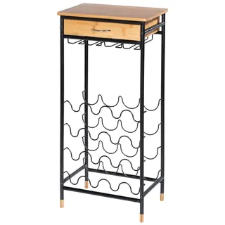 Wenko Weinregal Loft 48 x 30 x 95 cm Schwarz