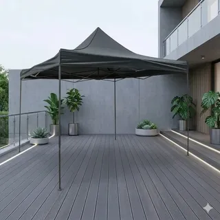 Haushalt International Falt Pavillon Popup Gartenpavillon Gartenzelt Partyzelt 400x400cm faltbar