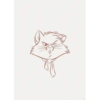 Komar Bild »Brave Berlioz« Natur 1 Stk. tlg. Wandbild zur Dekoration im Kinderzimmer - ohne Rahmen, rosa