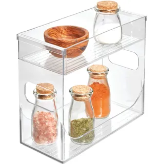 interDesign iDesign 68530EU Schrank-Boxen Gewürzregal, 25,75 cm x 11,75 cm x 21,75 cm, durchsichtig