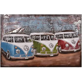 Metallbild , Multicolor , Metall , rechteckig , 120x80x5 cm , 3D-Effekt, einfache und schnelle Anbringung , Bilder & Rahmen, Bilder, Holz & Metallbilder