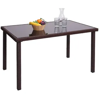 Mendler Gartentisch 120 x 75 x 71 cm Braun