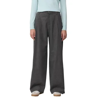 s.Oliver Flanell-Hose mit Bundfalten und weitem Bein
