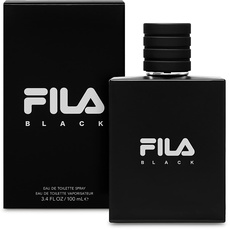 FILA BLACK for Men - Invigorating Spicy And Floral Fragrance For Him - Extra Strength, Long Lasting Scent Payoff For All-Day Wear - 100 ml