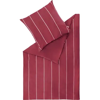 ESPRIT Winter Bettwäsche FLANELL Rot 155 x 220 cm - Rot