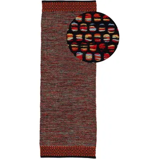 carpetfine Kelim Mia, auch als Läufer erhältlich« rechteckig 6 mm Höhe handgewebt, Baumwolle, Wendeteppich, Fleckerl, Bordüre, Wohnzimmer