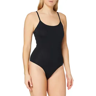 Skiny Damen Skiny Damen Stringbody Cotton Bodies Formender Body, Schwarz, 36 EU