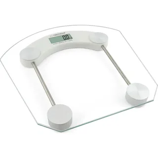 Esperanza Digitale Badezimmerwaage EBS008W Weißes Glas - Weiß