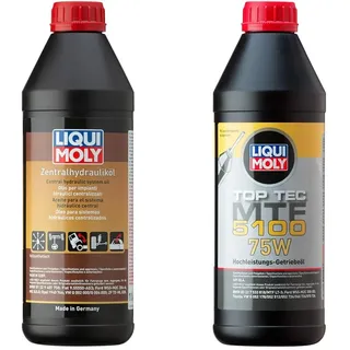 LIQUI MOLY Zentralhydrauliköl | 1 L | Hydrauliköl | Art.-Nr.: 1127 & Top Tec MTF 5100 75W | 1 L | Getriebeöl | Hydrauliköl | Art.-Nr.: 20842