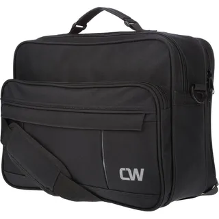 Flugbegleiter Arbeitstasche Messenger Tasche Umhängetasche Schwarz DIN A4 Uni - Schwarz