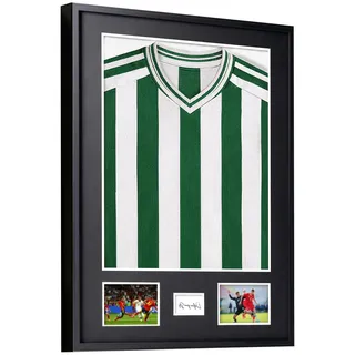 UXENI Trikotrahmen 60 x 80cm Rahmen für Fußball Trikotm 3D Box Frame Aluminium und Acrylglas Trikot Einrahmung in Bilderrahmen mit Fußball-, Eishockey-, Rugby-trikot