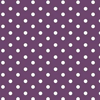 Hanabi 04949 Baumwolle Design Dots, purple, 1 m x ca. 1,5 m