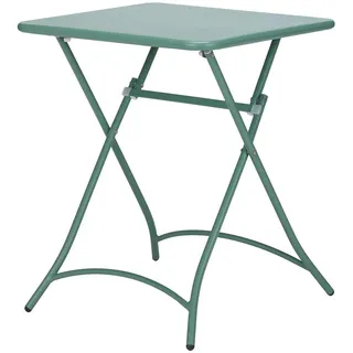 Butlers Klapptisch Urban One 58x58 cm , Grün , Metall , 58x74x58 cm , Esszimmer, Esstische