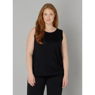 Base Level Curvy Longtop »Yasmina«, Formgebendes Bündchen am Saum, schwarz