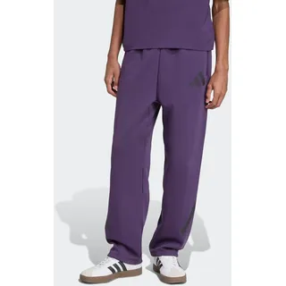 Sporthose ADIDAS SPORTSWEAR "ADIDAS Z.N.E. OPEN-HEM", Herren, Gr. L, N-Gr, lila (aurora plum, normal, gr.), Obermaterial: 57% Polyester, 43% Baumwolle, Hosen Sporthose, für Erwachsene, normal-weite Passform, lange Hose