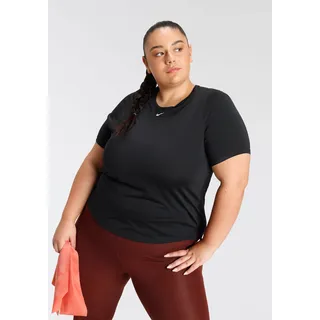 Nike Trainingsshirt »DRI-FIT ONE WOMENS STANDARD FIT SHO« Kurzarm, atmungsaktiv, für Fitness, Fußball, Yoga und Laufen, schwarz