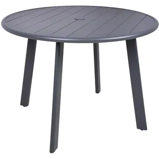Garden Pleasure Gartentisch Costa Ø 101,5 x 72 cm Anthrazit