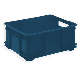 KEEEPER Aufbewahrungswännchen mit Tragegriffen, Euro-Box L, Procyclen, 20,5 l, Bruno Eco Line, Eco-Blau