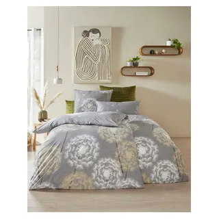 Heine home Bettwäsche Grau 135 x 200 cm + 80 x 80 cm