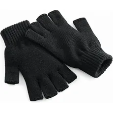 Beechfield, Herren, Handschuhe, Winterhandschuhe Fingerlos, Schwarz, (L, XL)