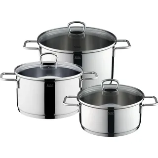 Silit Alicante Topf-Set 3-tlg. Bratentopf + Fleischtopf + Glasdeckel