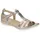 Flash Damen Warm Grey Metallic 38