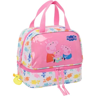 Safta Peppa Pig Baby Pig - Thermo-Lunchbox, Federmäppchen, Qualität und maximale Widerstandsfähigkeit, Essensbox, Pause, Snack und Frühstück, 20 x 15 x 20 cm