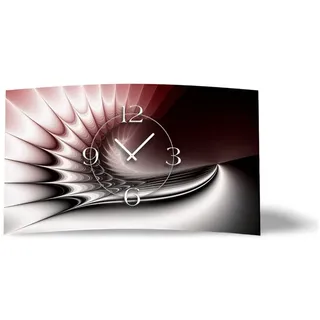 Dixtime Digital Art rot Designer Wanduhr modernes Wanduhren Design leise kein ticken 3D-0323