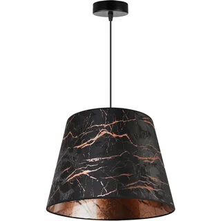Light-Home Werona Elegant Hängelampe - Modern Deckenlampe für Wohnzimmer Schlafzimmer und Esszimmer - Pendelleuchte aus Metall mit Modern Lampenschirm - Marmor - 26x35 cm