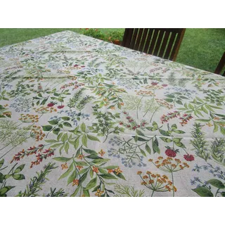 Pago Poco Novita Tischdecke rund, Maße: 180 cm, Blumenmuster, 100 % Baumwolle, Made IN Italy!!!!