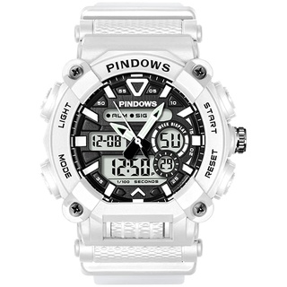 PINDOWS Herren Digitaluhr für Herren Uhr Digital Armbanduhr Herren Sportuhr Teenageruhr Digital Analog Display Uhren mit Wasserdichtes Licht Alarm Stoppuhr Multifunktionale Armbanduhren