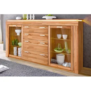 vogl möbelfabrik Highboard 222 x 114,5 x 40 cm Beige