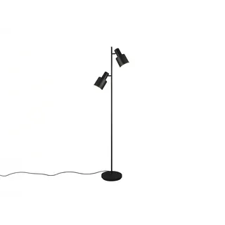 meineWunschleuchte Große LED Stehleuchte mit 2 schwenkbaren Spots, Schwarz, Höhe 161cm