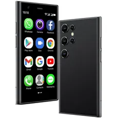 Hipipooo Mini 3G entsperrtes Mobiltelefon, 3-Zoll-Android 8.1-System, Dual-SIM-Karten, 2MP+0,3MP-Kamera, 1000-mAh-Akku, kleines Kinderhandy, 2GB +16GB(Schwarz)