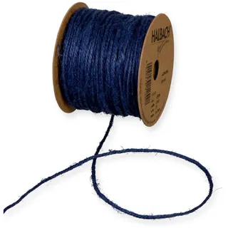 Halbach Jutekordel Dekoband kordel dunkelblau Basteln 50m Rolle