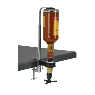 Eco Portionierer, inkl. Regalhalter, Flaschenhalter mit Portionierer für 0,7 bis 1 Liter Flaschen geeignet, Dosiermenge: 2 cl = 20 ml