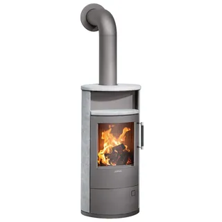 Justus | Kaminofen | Island 5 2.0 | 5 kW | Speckstein, Stahl Gussgrau