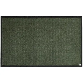 Barbara Becker Fußmatte Gentle, Schmutzfangmatte waschbar, für Eingangsbereich und Wohnungstür, Fußabstreifer Innen, Türmatte, Grün 67 x 110 cm