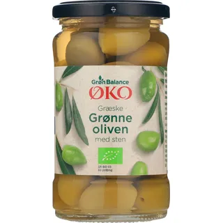Grøn Balance Grüne Oliven mit Stein BIO 300 g - 300 g